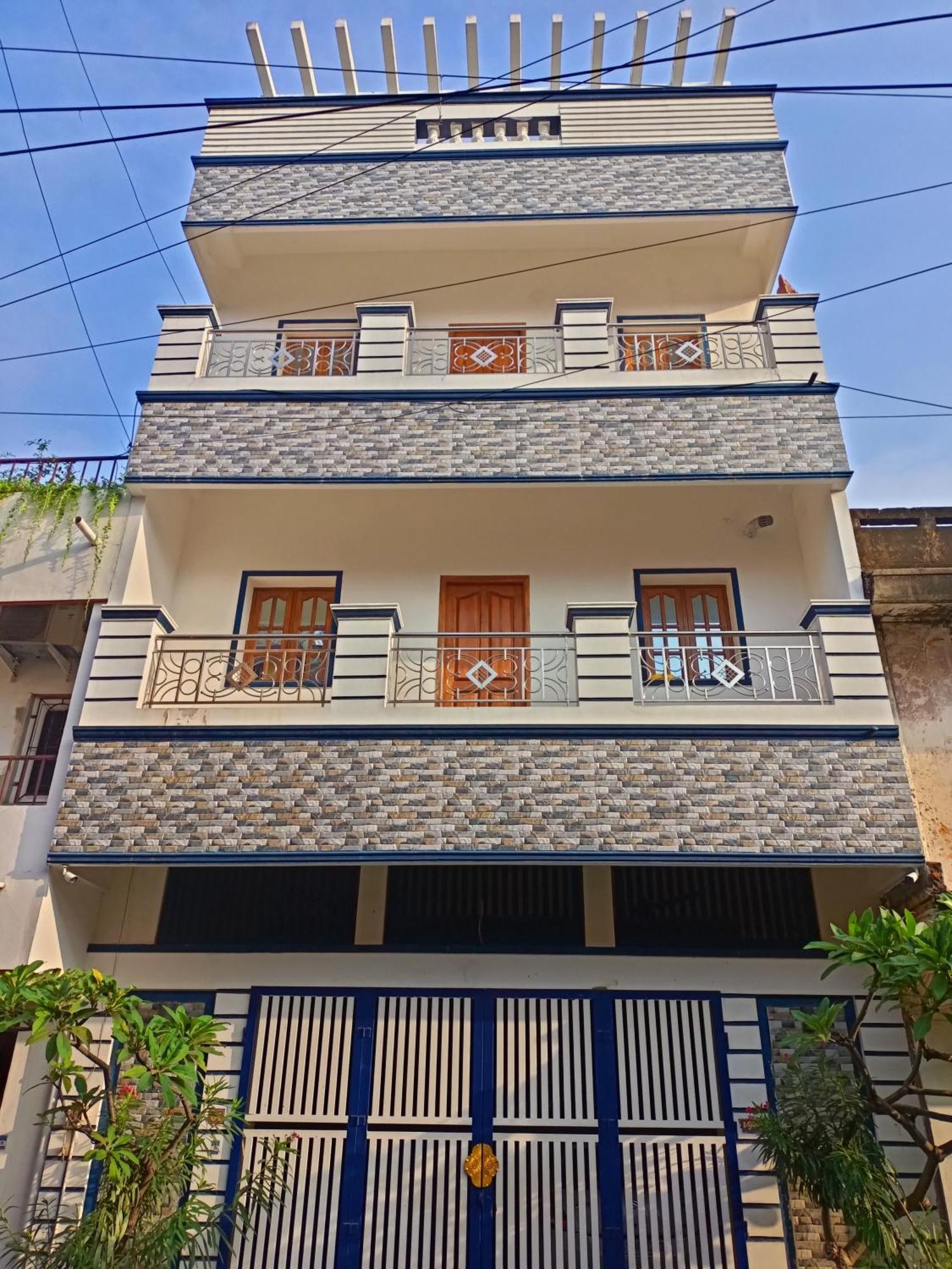 Vj Villa Home Stay Orange Double Cot Room بونديتْشيري المظهر الخارجي الصورة